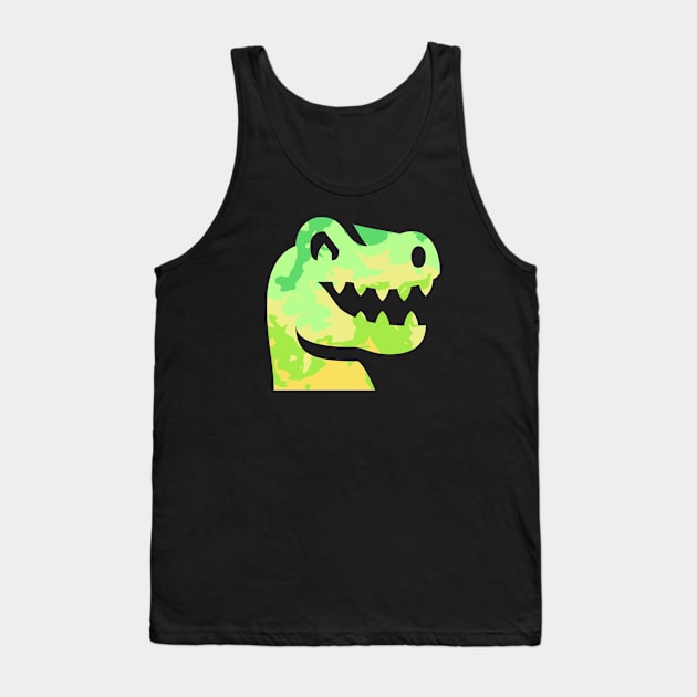 Silhouette Dinosaur Tank Top by m-laP